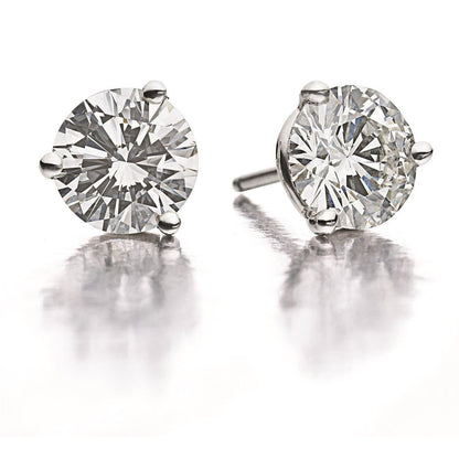 Diamond Ladies Stud Earring White Gold Stud Earrings
