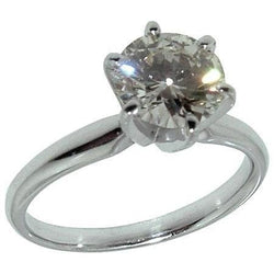 2 Carats Diamond Solitaire Engagement Ring Prong Setting