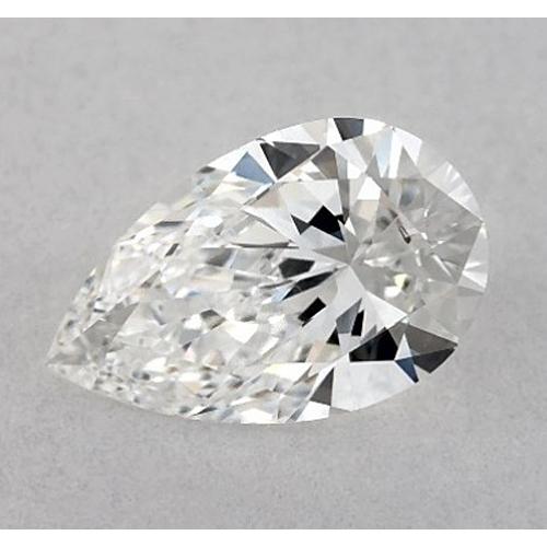 natural pear diamond 2ct loose_diamond front view