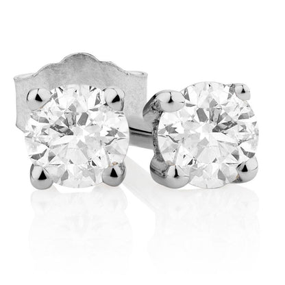 2 Ct Prong Set Round Cut Diamond Lady Stud Earring White Gold 14K Stud Earrings