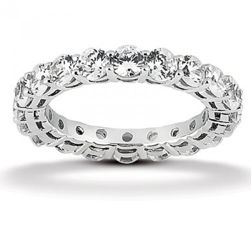 2 Ct Round Diamond Eternity Wedding Band Eternity Band