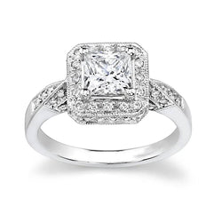 2.50 Carats Princess And Round Natural Earth Mined Diamond Ring