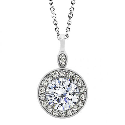 Halo Diamond Pendant