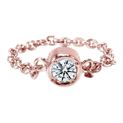 2.5 Carat Yards Diamond Bracelet Chain Style Rose Gold By Pink Gold