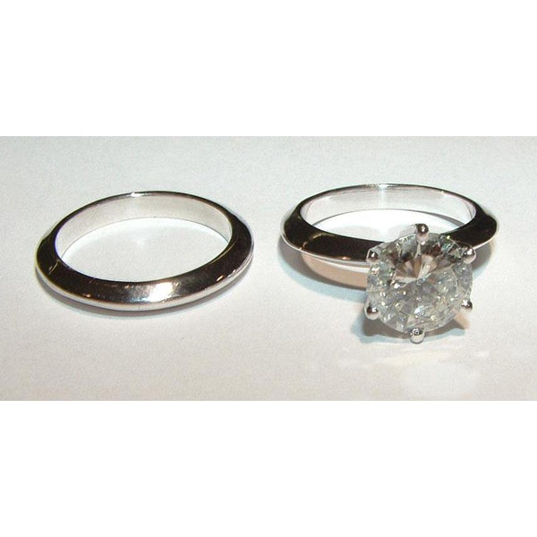 Silver Princess Cut Sparkling Unique Solitaire  Gold Diamond Anniversary Ring 