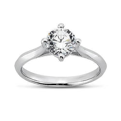 2 Carat Prong Setting Round Brilliant Diamond Solitaire Ring
