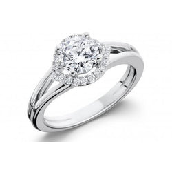 2 Carats Natural Earth Mined Diamonds Wedding Halo Ring Jewelry
