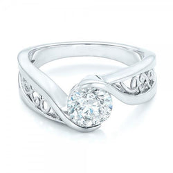 2 Ct Sparkling Round Diamond Solitaire Engagement Ring White Gold