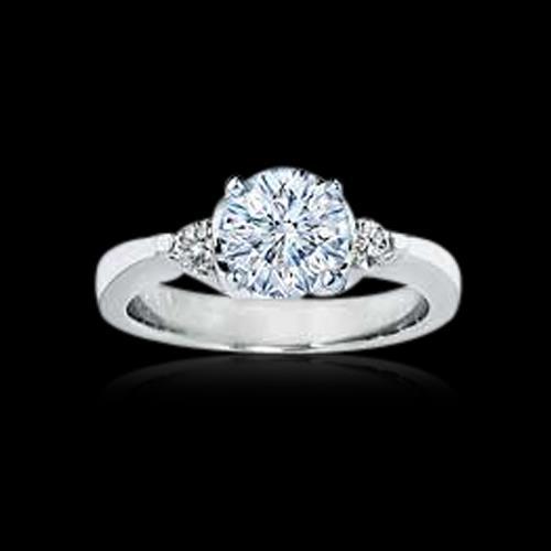2.01 Carat Diamonds 3 Stone Engagement Ring Gold White Three Stone Ring