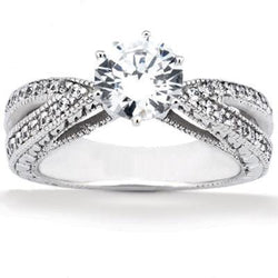 2.01 Carat Diamonds Engagement Ring White Gold New