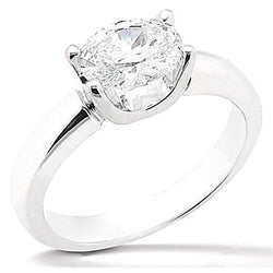 2.01 Ct Oval Fancy Natural Earth Mined Diamond Engagement Ring Solitaire