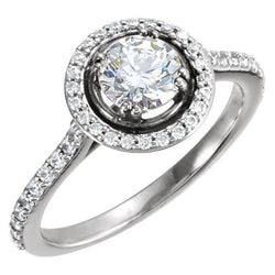 Natural  2.05 Carats Round Brilliant Diamond Engagement Ring Jewelry New