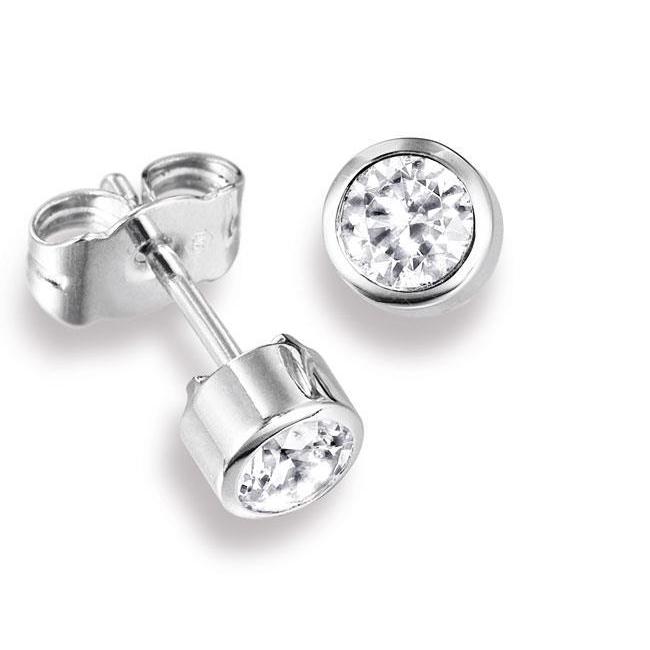 Diamond Studs Wedding Stud Earrings White Gold Diamond  