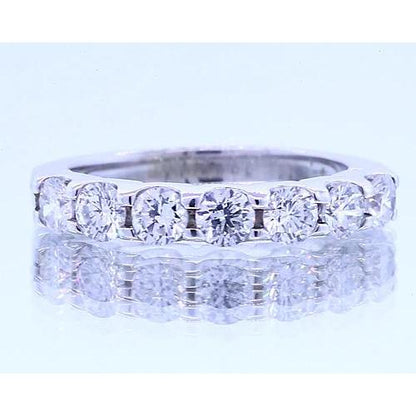 2.10 Carats Round Diamond Anniversary Band White Gold 14K Vs1 F Band