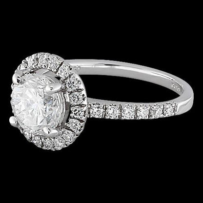 Halo Diamonds Wedding Ring White Gold 14K 1.5 Ct. Halo Ring