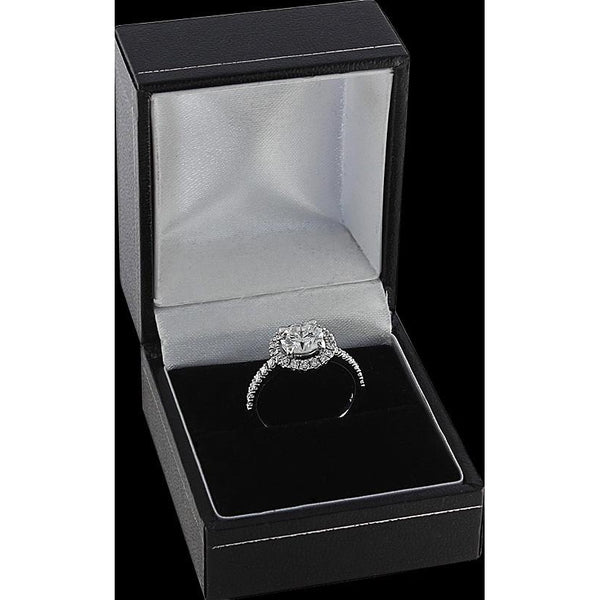 Halo Wedding Ring White Gold 14K 1.5 Ct. Halo Ring