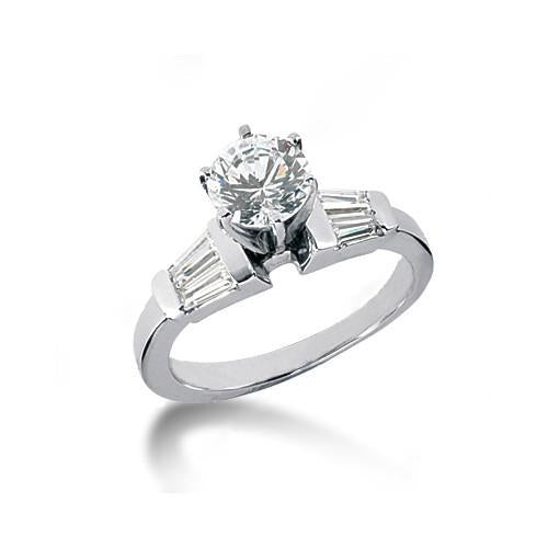 2.25 Carat Diamonds Baguette Cut Three Stone Engagement Ring Three Stone Ring