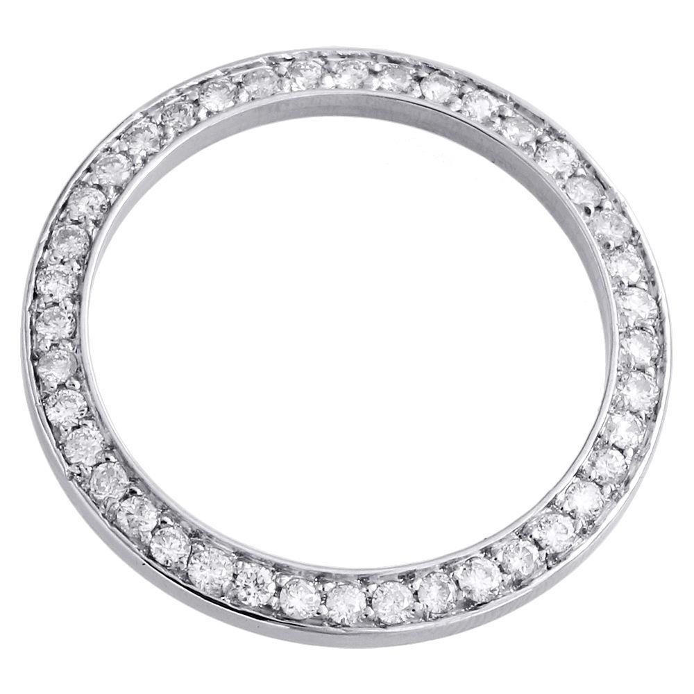 2.25 Ct Ladies Custom Diamond Bezel To Fit Datejust Or Date 26Mm Watch Watch Bezel
