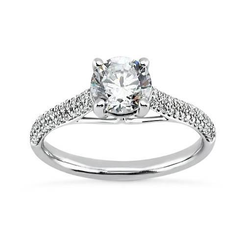 Prong Set Round Brilliant Diamonds Ring