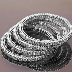 2.25 Ct Round Diamond Bangle Gold Jewelry Bangle