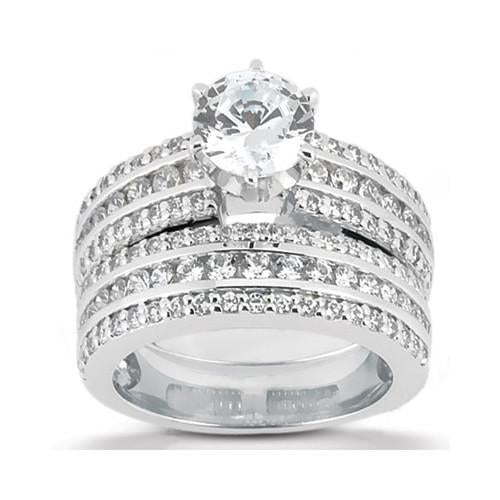 2.25 Cts. Diamonds Anniversary Ring Diamond Engagement Set Engagement Ring Set