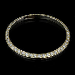 2.5 Carats 26 mm Mined Natural Real Diamond ( Not Lab Grown ) Custom Round Bezel To Fit Rolex Datejust Or Date Watch