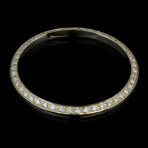 2.30 Carats Custom Round  Bezel To Fit Rolex Datejust Or Date Watch Watch Bezel