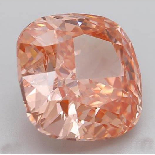 Diamond 2.7 Ct Intense Pink Cushion Cut Loose Diamond