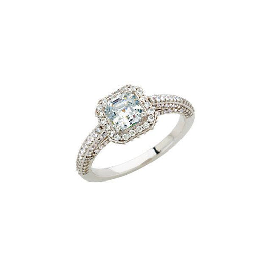 2.31 Ct. Diamonds Solitaire With Accents Halo Ring Jewelry New Halo Ring