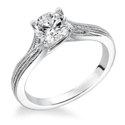 2.35 Carat Sparkling Solitaire Natural Earth Mined Diamond Wedding Ring 14K White Gold