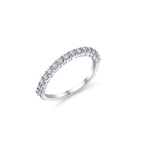 2.4 Ct Round Cut Diamond Wedding Band Half Eternity Band