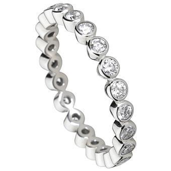 2.4 Ct Round Diamond Wedding Band 14K White Gold New Eternity Band