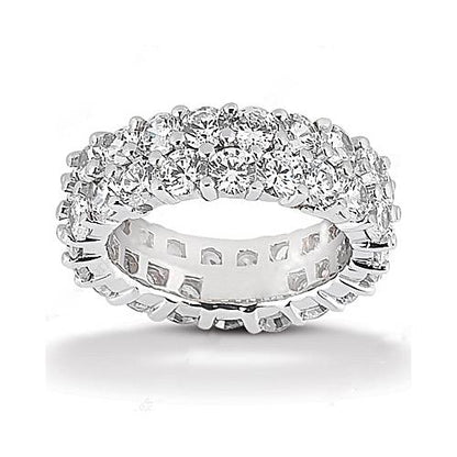 Eternity Band 2.80 Ct Diamonds F Vs1 White Gold Eternity Wedding Band