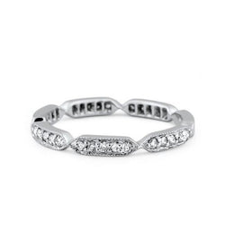 1.05 Ct Brilliant Cut Natural Earth Mined Diamond Wedding Band 14K White Gold