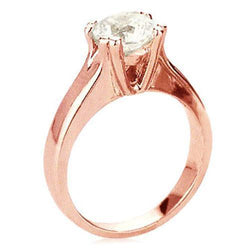 2.50 Carat Diamond Solitaire Ring Rose Gold