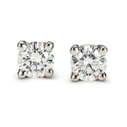 2.5 Carats Natural Real ( Not Lab Grown ) Diamond Women Stud Earrings White Gold 14K
