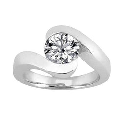 2.50 Ct. Diamond Engagement Ring Solitaire White Gold