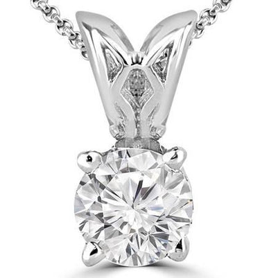 2.5 Ct Gorgeous Round Cut Diamond Solitaire Pendant Pendant