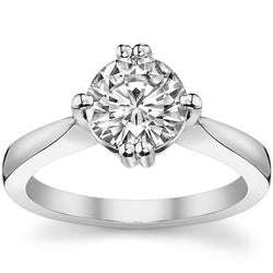 2.50 Ct Prong Set Sparkling Round Cut Natural Earth Mined Diamond Engagement Ring
