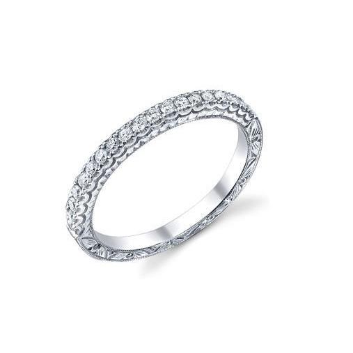 2.5 Ct Round Cut Diamond Wedding Band 14K White Gold Eternity Band