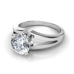 2.50 Carat Sparkling Solitaire Natural Earth Mined Diamond Anniversary Ring