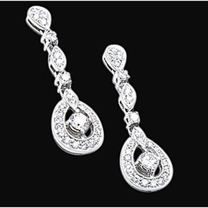2.50 Carats Diamond Chandelier Earring Pair Beautiful Diamond Earring Chandelier Earring