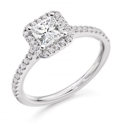 2.50 Carats Natural Earth Mined Diamond Engagement Ring White Gold 14K