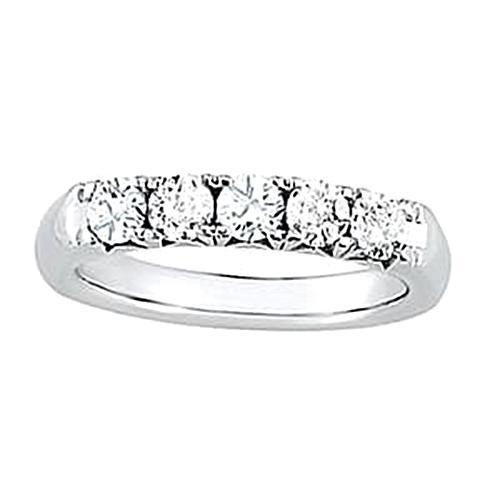 2.50 Carats White Gold 14K Diamond Engagement Band Prong Set Band
