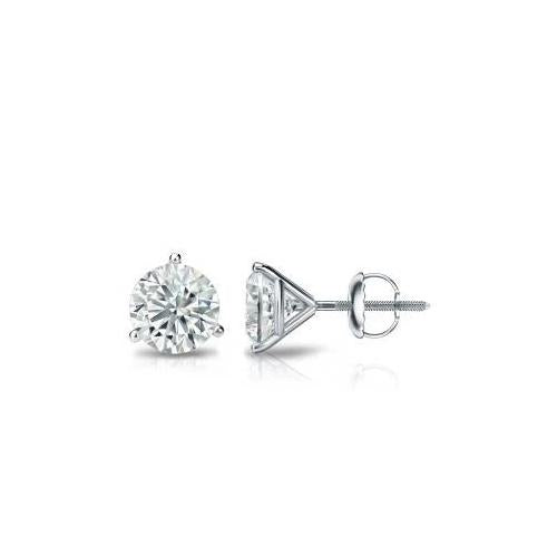  Diamond Women Studs Earrings White Gold  New Stud Earrings