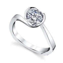 2.50 Ct Sparkling Brilliant Cut Solitaire Diamond Ring