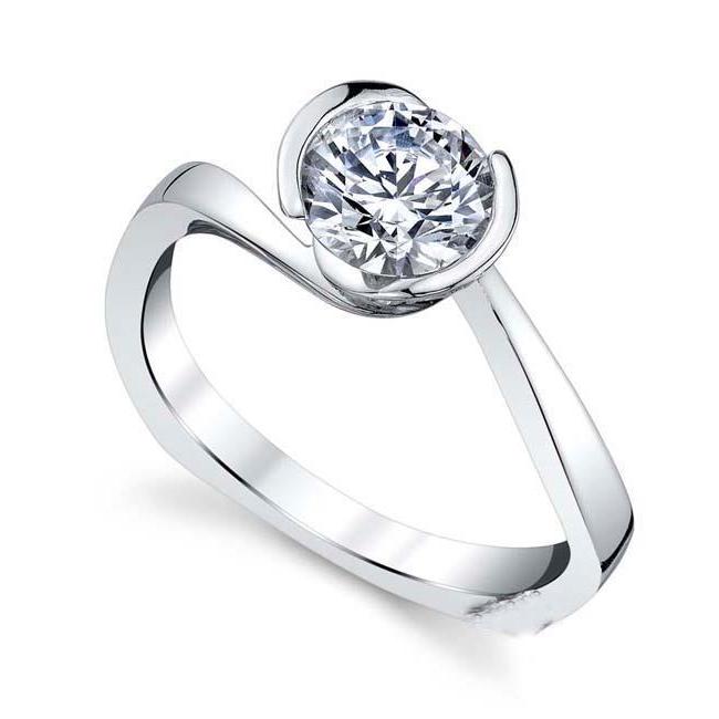 2.50 Ct F Vs1 Sparkling Brilliant Cut Solitaire Diamonds Ring Solitaire Ring