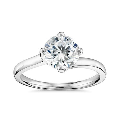 Gorgeous Round Cut Solitaire Diamond Wedding Ring Solitaire Ring