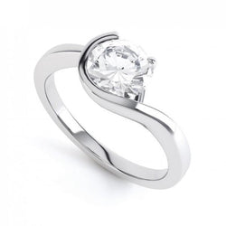 2.50 Ct Round Cut Solitaire Diamond Anniversary Ring