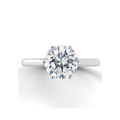 Lady’s Fancy Wedding Engagement White Gold Diamond Solitaire Ring 